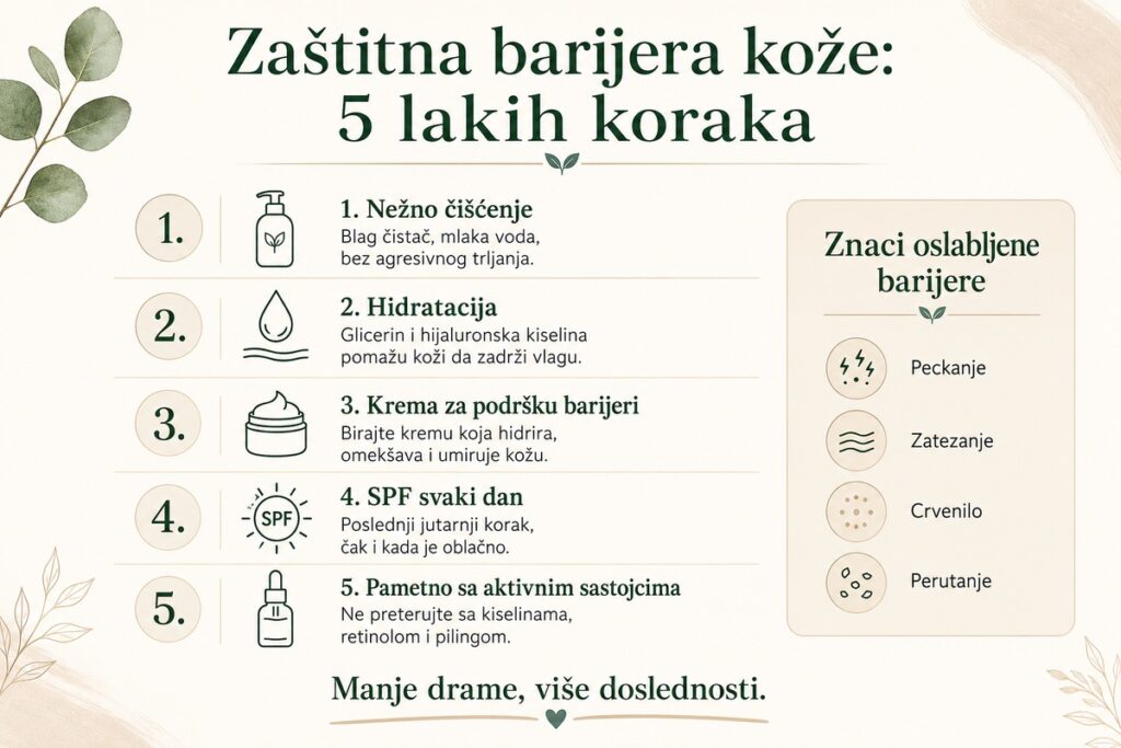 zaštitna barijera kože infografik